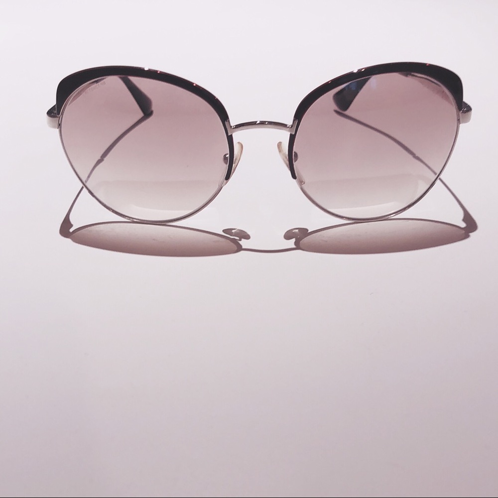 Prada round sunglasses SPR 54S purple/silver